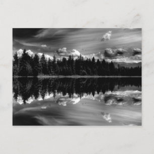 Carte postale Réflexions en noir et blanc