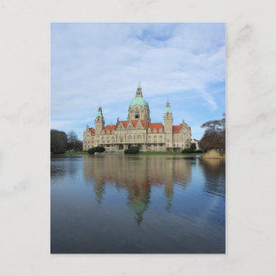 Carte Postale Réflexions - Hôtel de Ville - Hanovre Allemagne