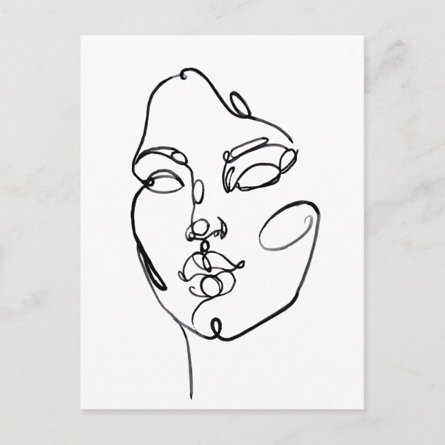 Carte Postale Réflexions linéaires - Face (Devant)