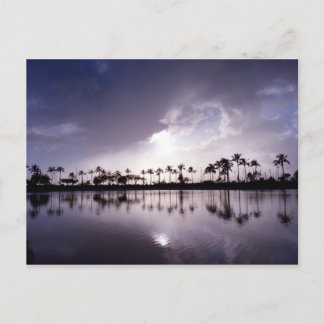 Carte Postale Réflexions lumineuses dans le lagon