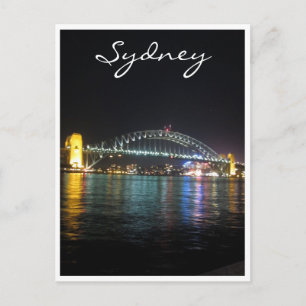 Carte Postale réflexions nocturnes de sydney