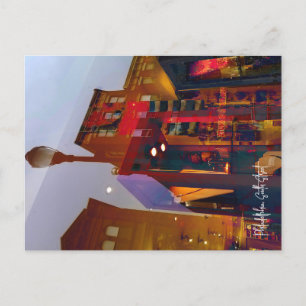 Carte Postale Réflexions rouges dans les rues de Philadelphie