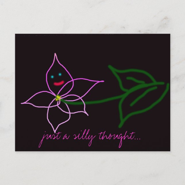 Carte Postale Réflexions stupides (Devant)