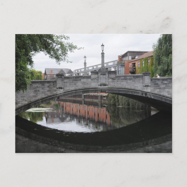 Carte Postale Réflexions sur la rivière Wensum, Norwich (Devant)