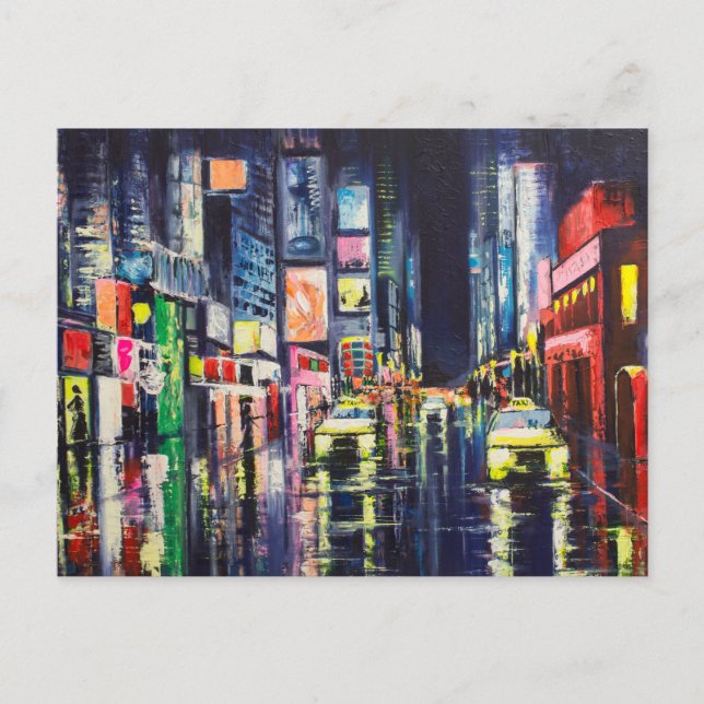 Carte Postale Réflexions sur la ville (Devant)