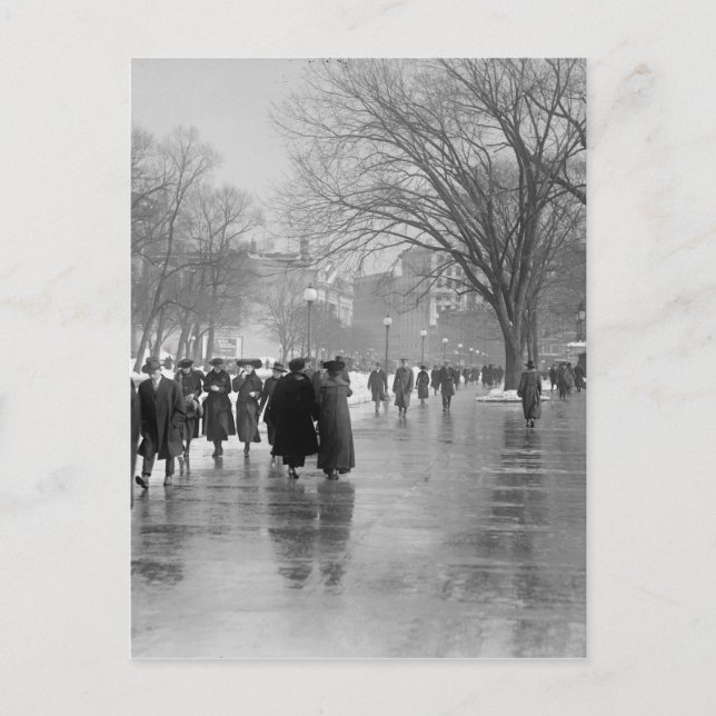 Carte Postale Réflexions Sur Le Pavé Humide (Devant)