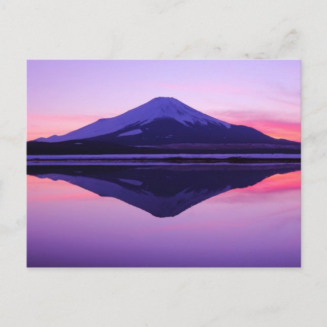 Carte Postale Réflexions sur l'eau | Sakasa-Fuji (Devant)