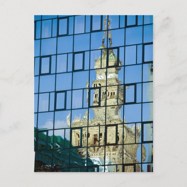 Carte Postale Réflexions sur les bâtiments (Devant)