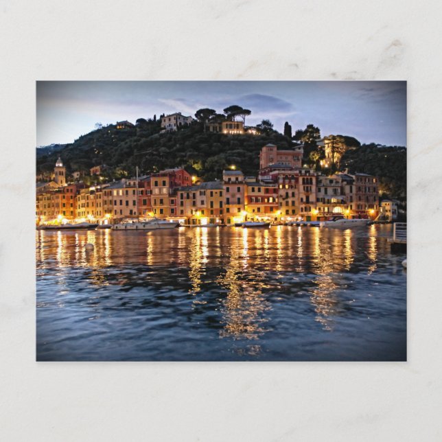 Carte Postale Réflexions sur Portofino, Italia Postcard (Devant)