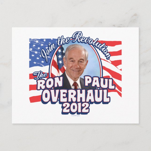 Carte Postale Refonte Ron Paul 2012 (Devant)