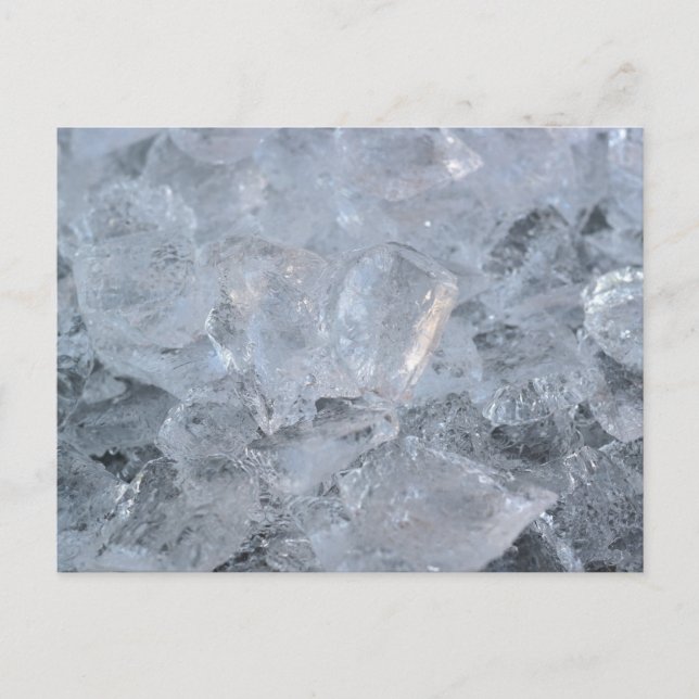 Carte Postale Refroidissement de la texture de la cube de glace (Devant)