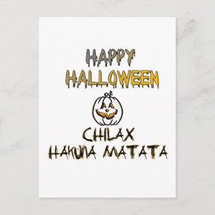 Carte Postale Refroidissez et détendez-vous Happy Halloween Coll