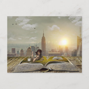 Carte Postale Refuge de lecture - customisez-moi !