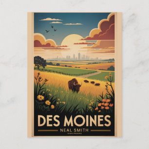 Carte Postale Refuge Neal Smith Affiche vintage de l'Iowa