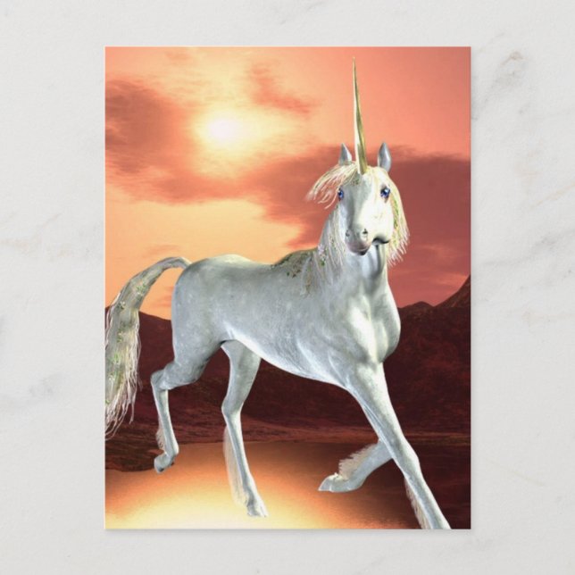 Carte postale Regal Unicorn (Devant)