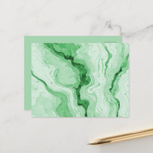 Carte Postale Regard de l'agate verte de la forêt de Druzy 