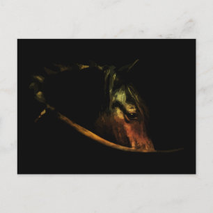 Carte Postale Regard Majestueux : Portrait de Cheval d'Art Fin