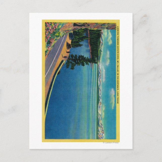 Carte Postale Regard vers Zephyr Cove, Mt Tallac in (Devant)