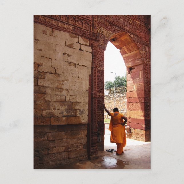 Carte Postale regardant l'inde (Devant)