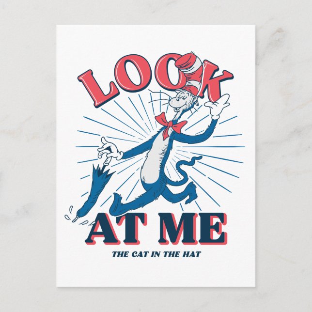 Carte Postale Regarde-Moi Chat Dans Le Casquette (Devant)