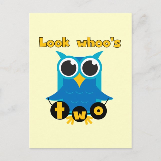 Carte Postale Regardez les 2 t-shirts et cadeaux d'anniversaire  (Devant)