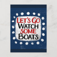 Carte postale Regardons les bateaux