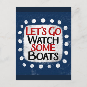Carte postale Regardons les bateaux