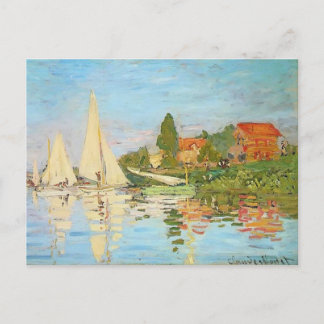 Carte Postale Regatta à Argenteuil par Claude Monet