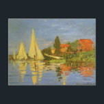 Carte Postale Regatta à Argenteuil par Claude Monet<br><div class="desc">Regatta à Argenteuil (1872) de Claude Monet est une vintage impressionnisme peinture marine d'art. Vous pouvez voir le reflet des voiliers dans l'eau du lac. Un paysage marin maritime avec un yacht ou une course en bateau sur une journée ensoleillée de saison estivale. À propos de l'artiste : Claude Monet...</div>