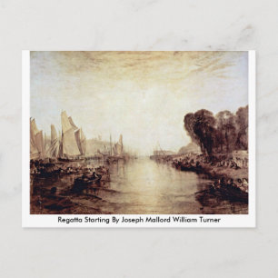 Carte Postale Regatta Commence Par Joseph Mallord William Turner