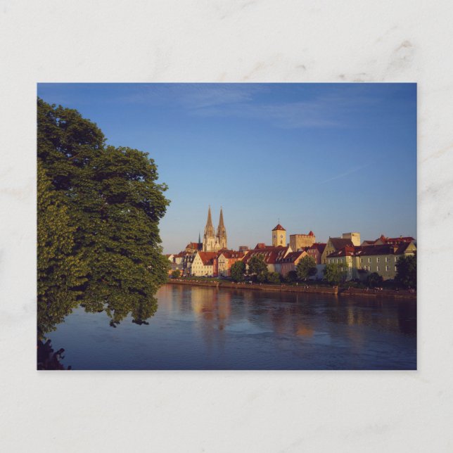 Carte Postale Regensburg am Abend (Devant)