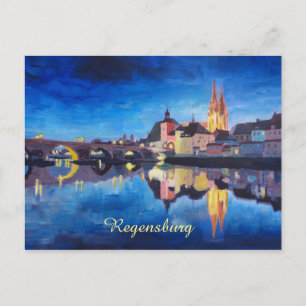 Carte Postale Regensburg Bavaria at Dawn
