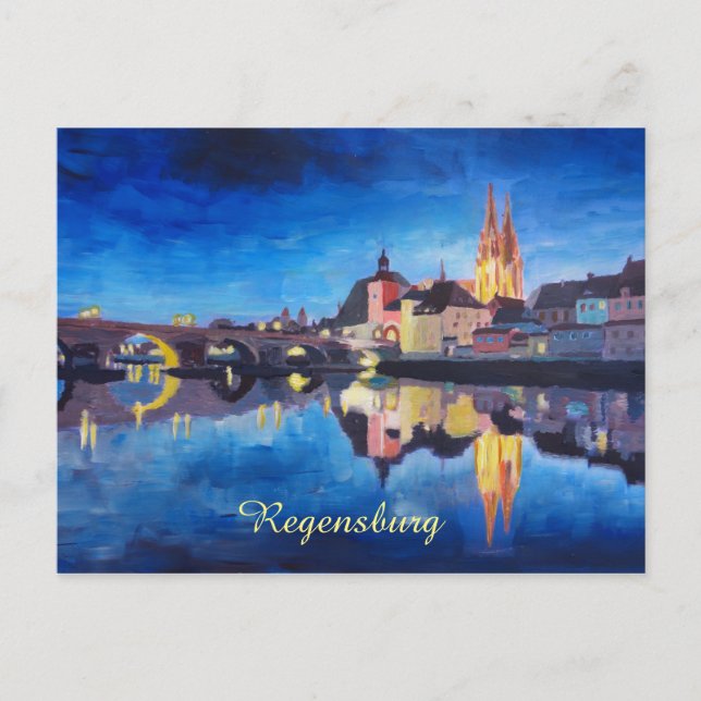 Carte Postale Regensburg Bavaria at Dawn (Devant)