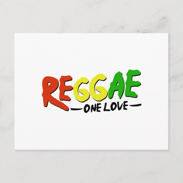 Carte Postale Reggae One Love (Devant)