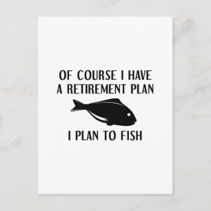 Carte Postale Régime de retraite Pêche