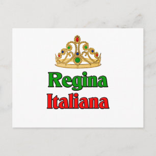 Carte Postale Régina italienne (reine italienne)