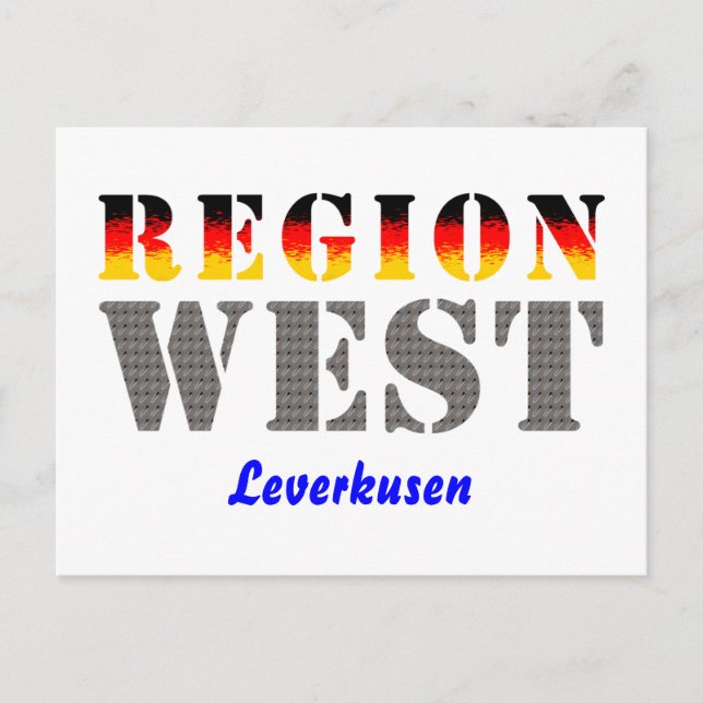 Carte Postale Région Ouest - Leverkusen (Devant)