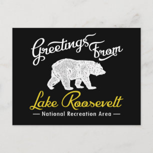 Carte Postale Région récréative nationale du lac Roosevelt Ours