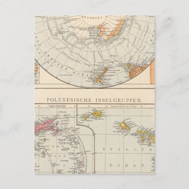 Carte Postale Région sub-polaire et Polynésie (Devant)