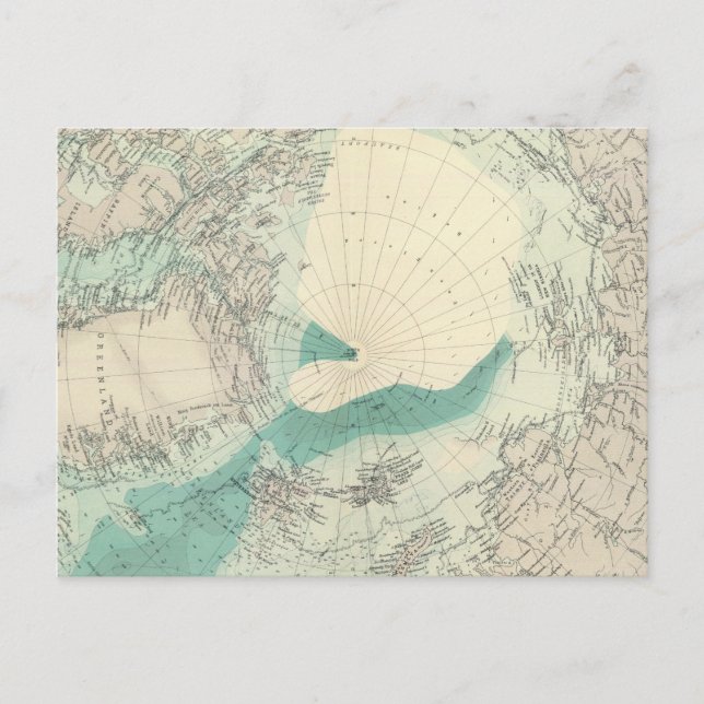 Carte Postale Régions du Polar du Nord (Devant)