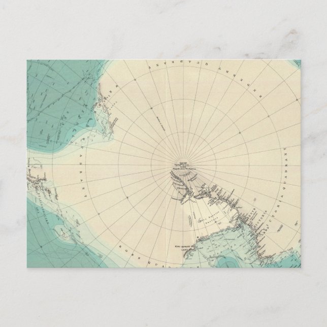 Carte Postale Régions du sud du Polar (Devant)