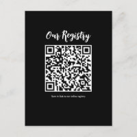 Registre de mariage moderne minimal scannable par 