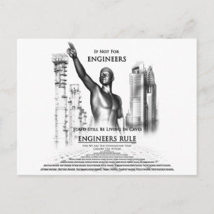 Carte Postale Règle des ingénieurs
