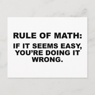Carte Postale Règle Des Maths