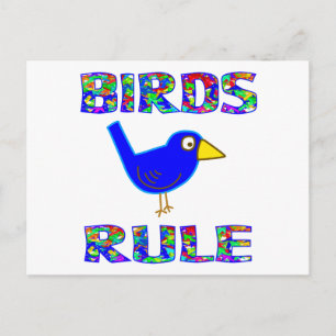 CARTE POSTALE RÈGLE DES OISEAUX