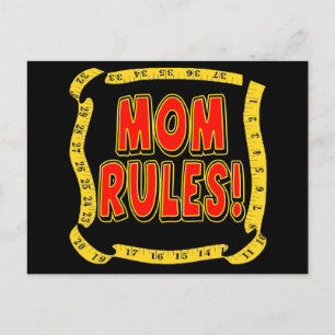 Carte Postale Règles de maman