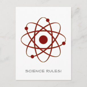Carte Postale Règles scientifiques ! - Atom (005a)