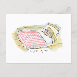 Carte Postale regret du café