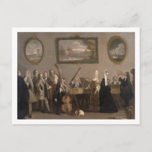 Carte Postale Rehearsal of an Opera, c.1709 (oil on canvas)