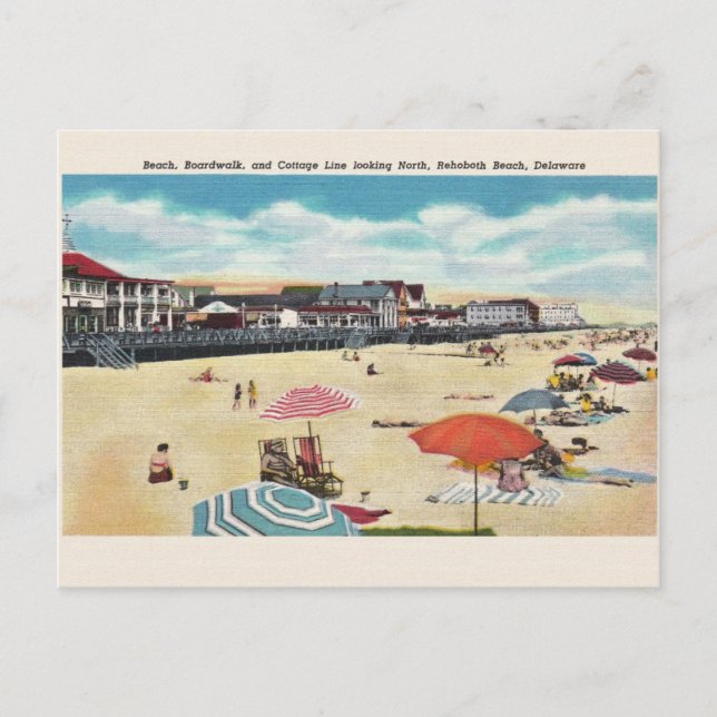 Carte postale Rehoboth Beach vintage (Devant)